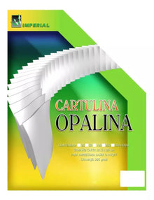 100hjs Cartulina Opalina Imperial 225 Grs T/c Lino Blanco - Marchante MX
