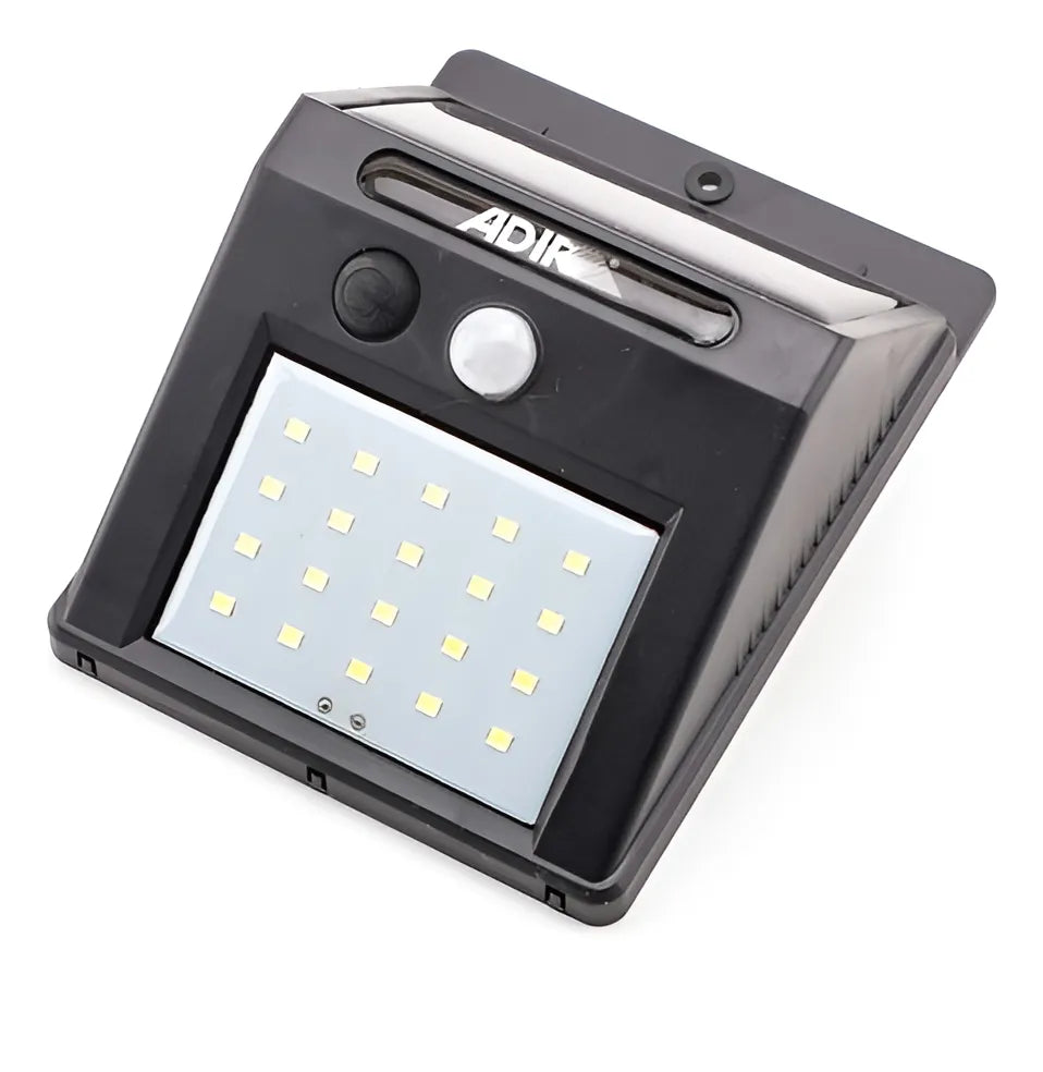 Luminario Solar Led Msd Con Sensor De Movimiento Cálido 12X9.5X5Cm Adir