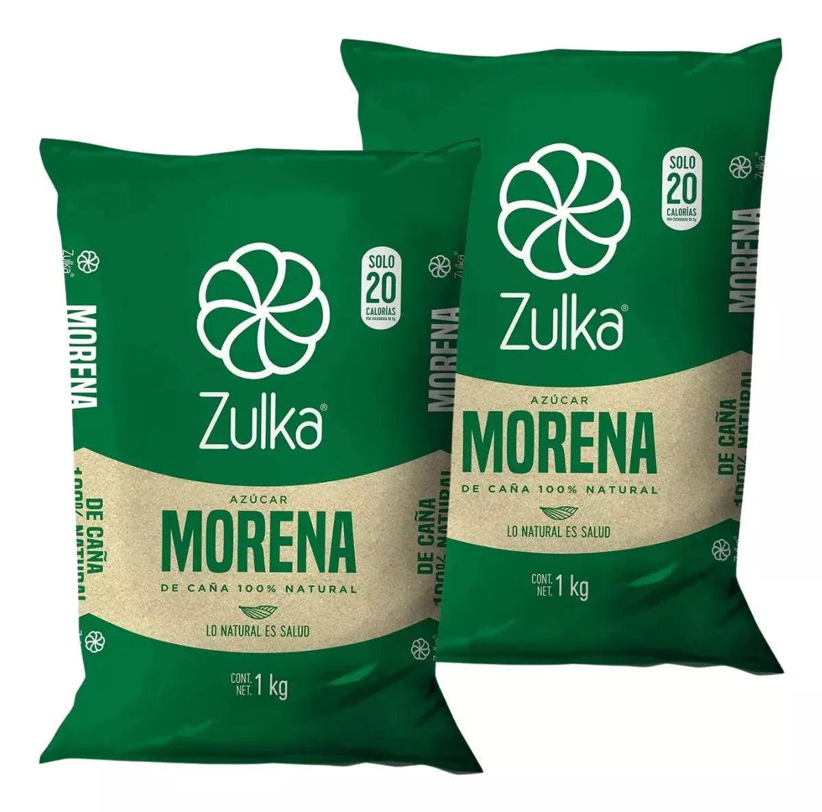 2pz Azucar Morena Zulka 1kg Caña 100% Origen Natural Calidad