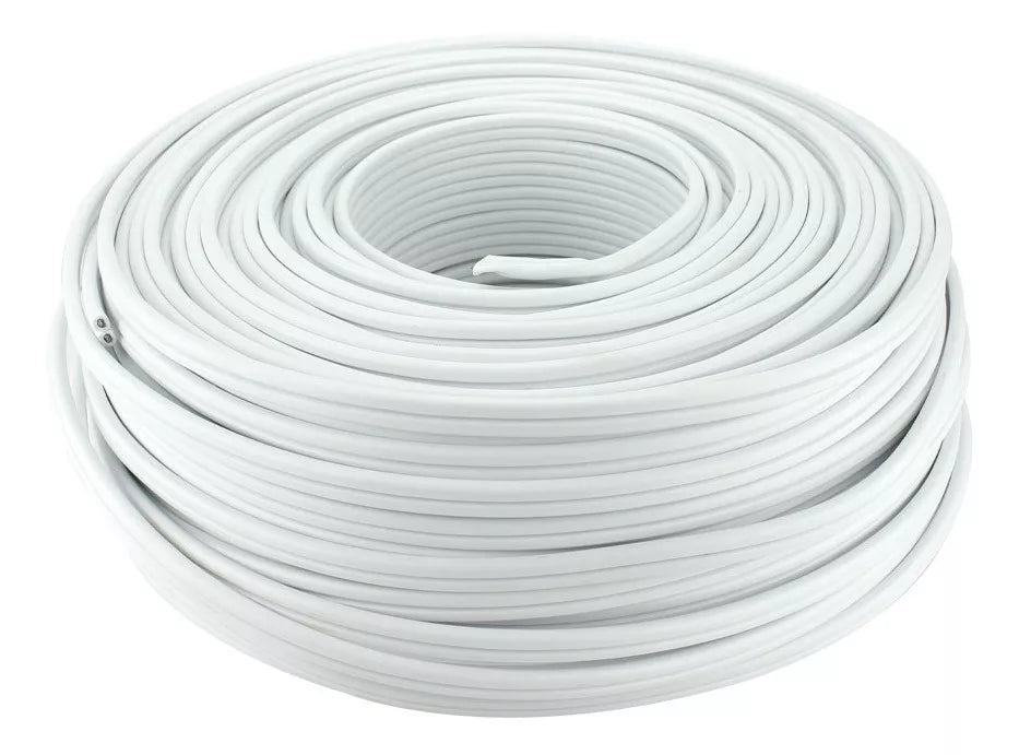 100m Cable Pot Blanco Alucobre Keer 16 Awg 13a 300v - Marchante MX