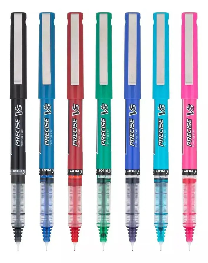 7 Boligrafos Plumas Gel Pilot Pen Precise V5 Punto Extrafino - Pilot - detalle