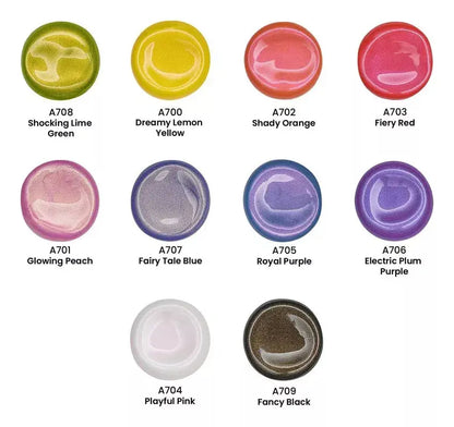 Set 10 Pinturas Arteza 60ml Acrílica Premium Manualidades - Coveme - vista trasera
