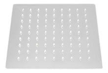 Regadera Cuadrada Estilo Lluvia Cromada Acero Inoxidable