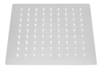 Regadera Cuadrada Estilo Lluvia Cromada Acero Inoxidable