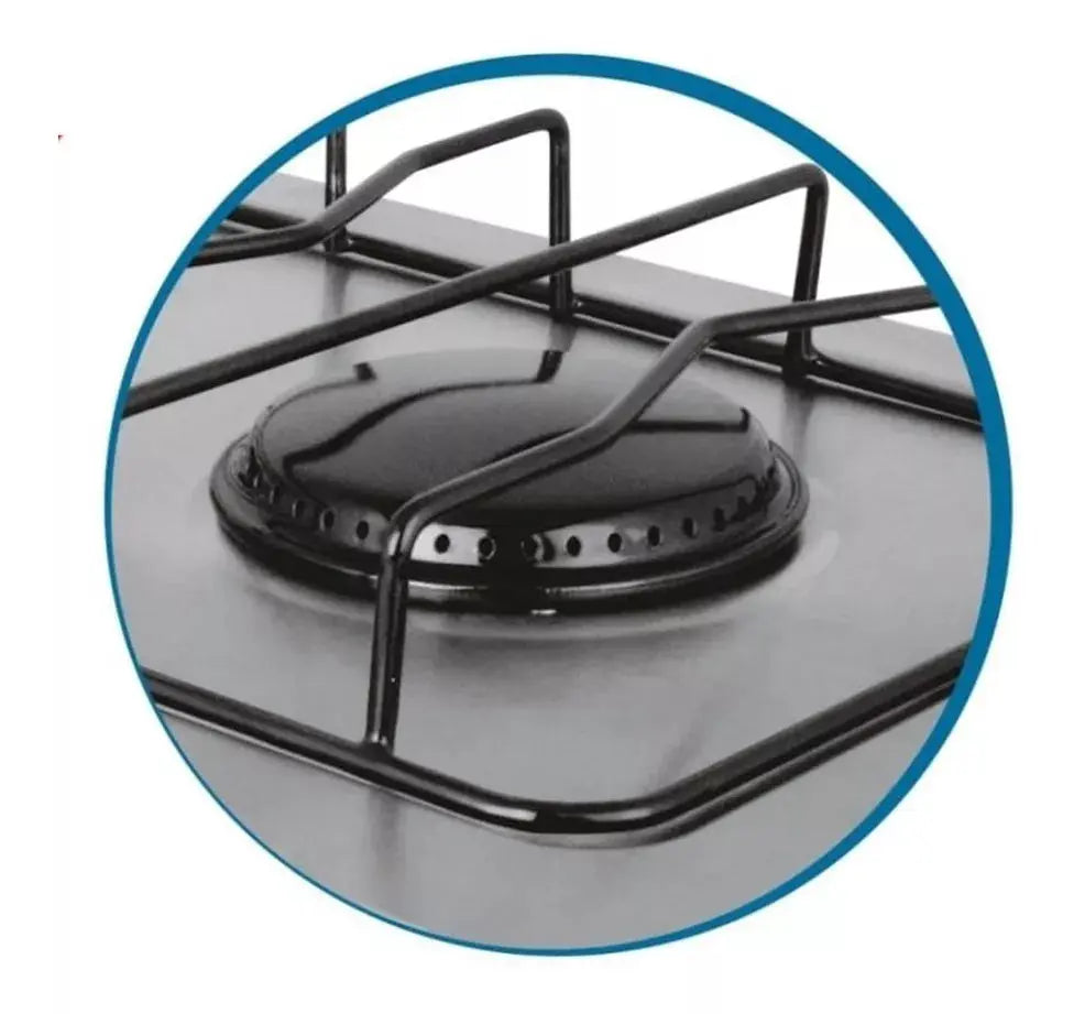 Estufa De Mesa Aksi 4 Quemadores Blanco Acero Inoxidable Color Blanco - Marchante MX