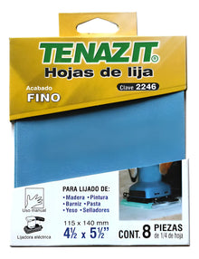 8pzs Hoja Lija Tenazit 2246 Acabado Fino Grano 220 Manual
