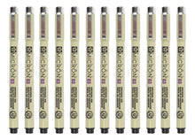 Estilógrafos Pigma Micrón Sakura Tamaños Y Colores Caja 12 P