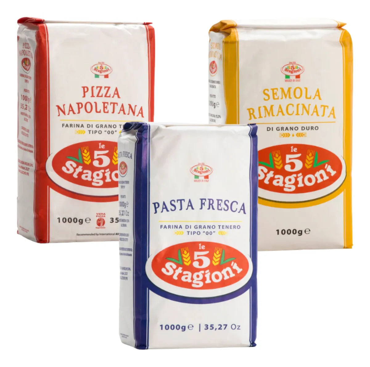 3kg Pizza Pasta Fresca Semola Rimacinata Le 5 Stagioni