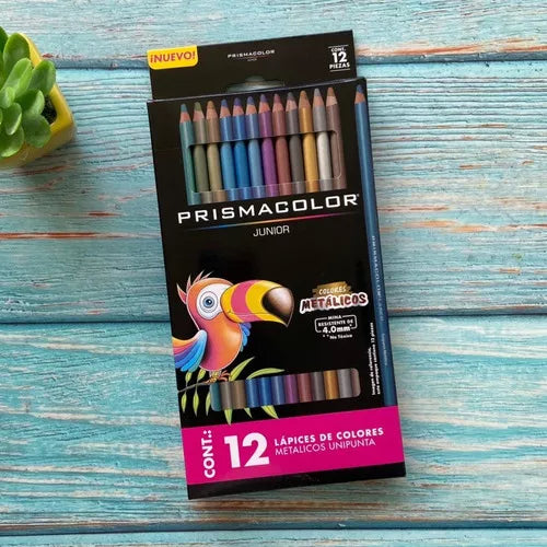 Lápices de Colores Metálicos Prismacolor Junior 12 piezas