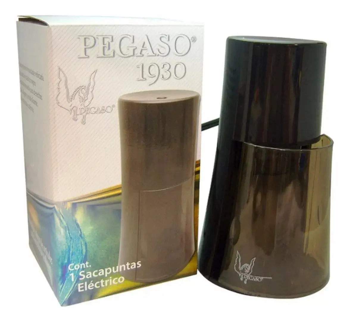 Sacapuntas Electrico Vertical Deposito Pegaso Antiderrapante Color Negro - Pegaso