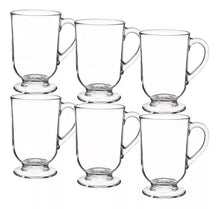 Set 6 Tazas Café Te Asa 300ml Vidrio Capuccino Latte