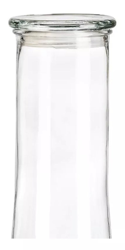 Envase Brocal Tapa Contenedor Frasco Vidrio Cristal 1.8 Lt