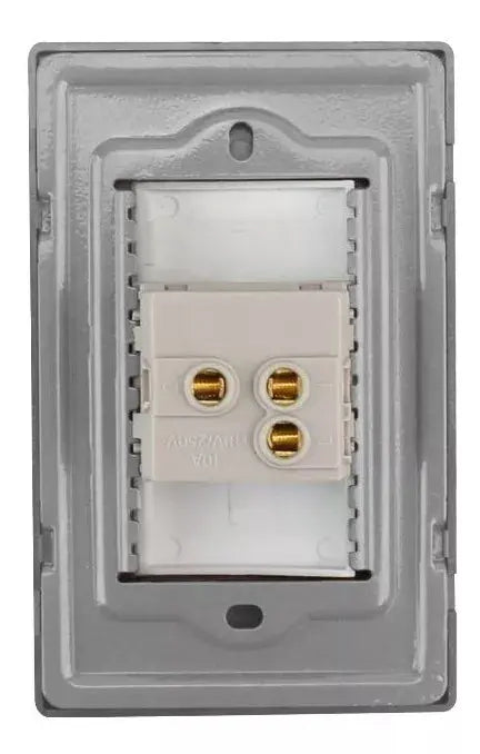 Placa Un Apagador Escalera Sanelec Cordoba Acero Inox. 4631 - Sanelec