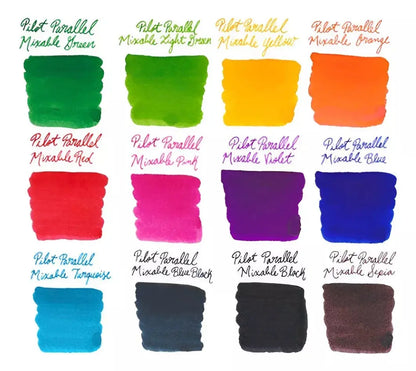 12 Cartuchos Tinta Pilot Recarga Parallel Pen Multi Color - Marchante MX