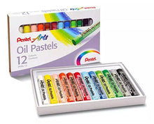 12 Pasteles Gises Tizas Aceite Pentel Arts Redondos Colores