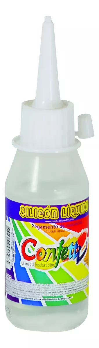 Silicon Liquido Frio Multiusos Confetti 60ml No Toxico