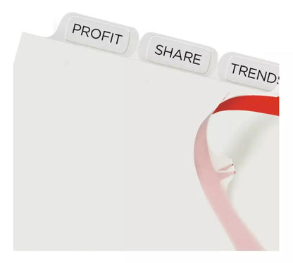8 Separadores Avery Personaizable Transparentes Carpeta - Avery - detalle