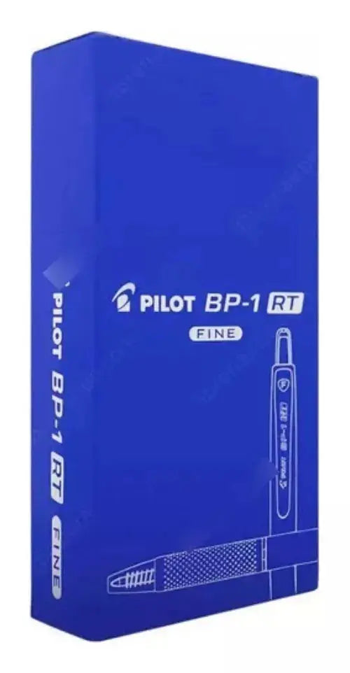 Caja 12 Boligrafos Pilot Plumas Bp1 Rt Retractil Punto Fino Color De La Tinta Color Color Del Exterior Azul - Marchante MX