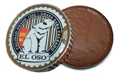 Grasa Calzado El Oso Color Café Claro 90 G Limpieza Zapatos