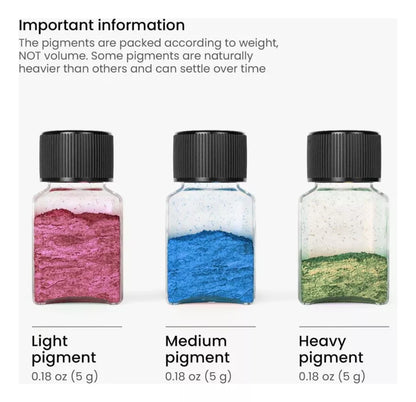 Set 60 Botes Mica Polvo 5g Colores Arteza Multiuso