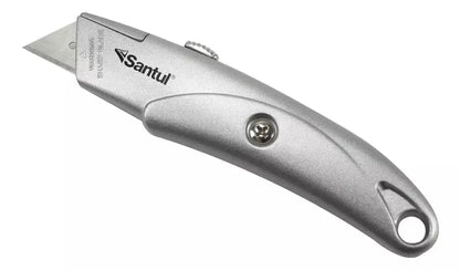 Navaja Retráctil 152mm Aluminio Santul Multiusos Ergonómico - Santul - vista trasera