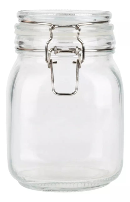 Envase Vidrio Hermético Alimentos Conservas Contenedor 1 Lt