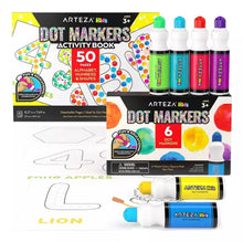 Marcador Puntos Niños 75 Ml + Libro Alfanumerico Arteza