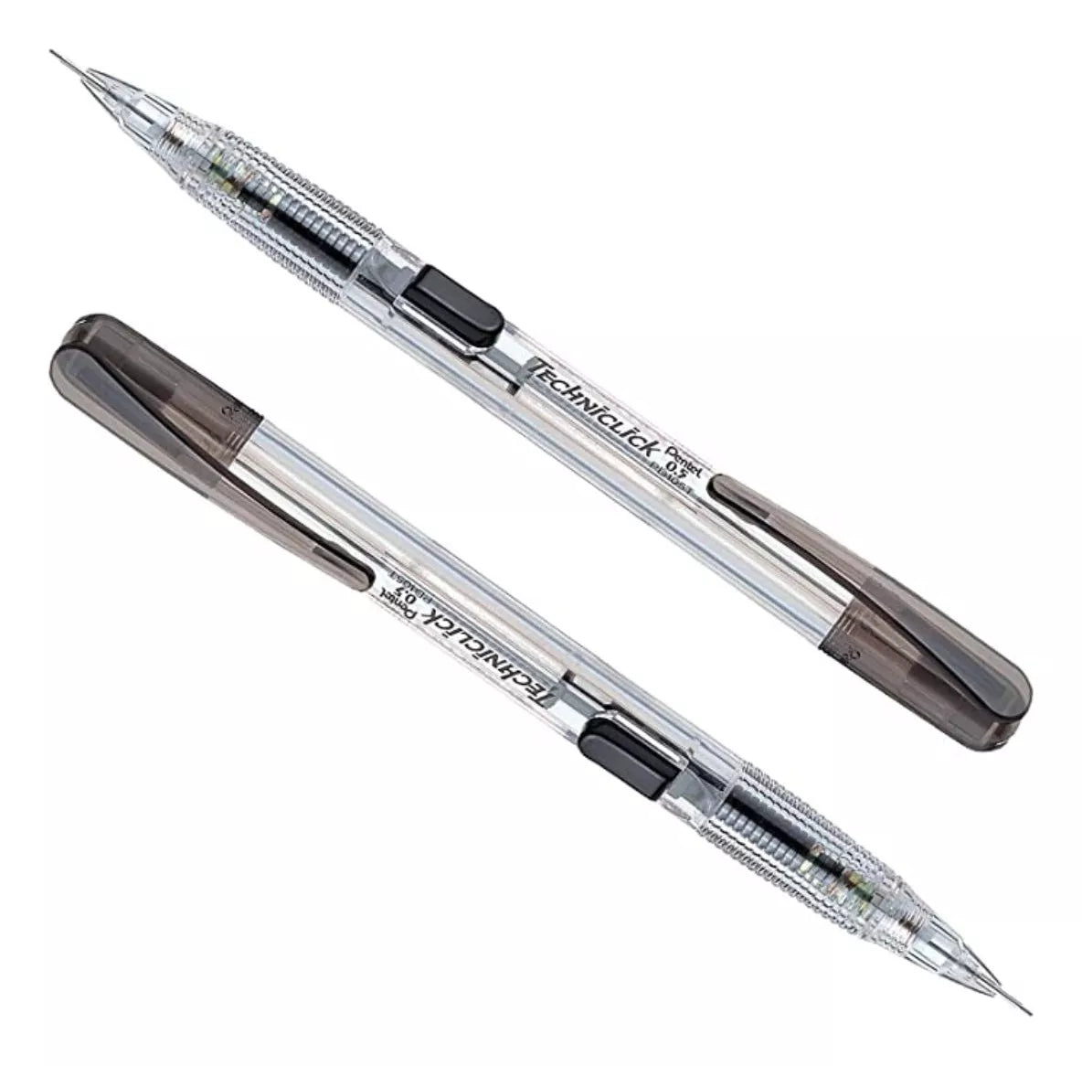 2 Lapicero Portaminas Pentel Techniclick 0.5mm con borrador
