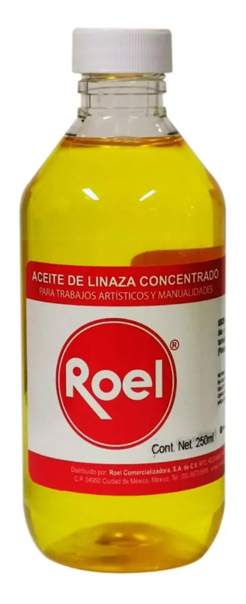 Aceite Linaza Concentrado 250ml Roel Arte Manualidades