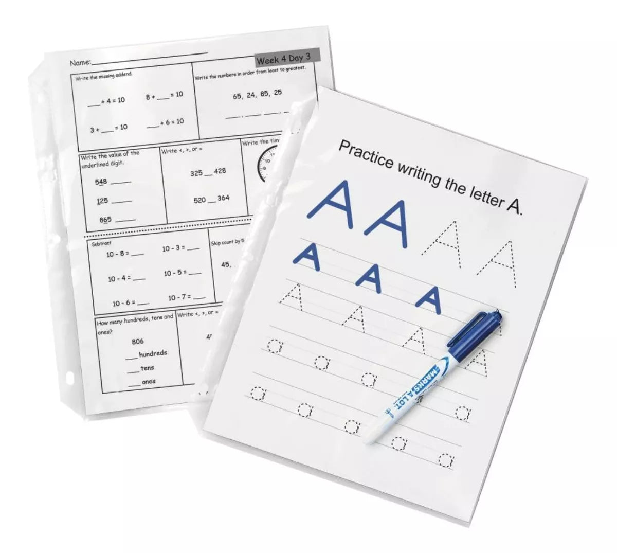 50 Protectores Hojas Grueso Cristalino Avery Tamaño Carta