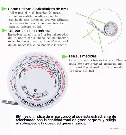 Cinta Metrica Masa Corporal Slim Promoopcion - Promoopcion - vista trasera
