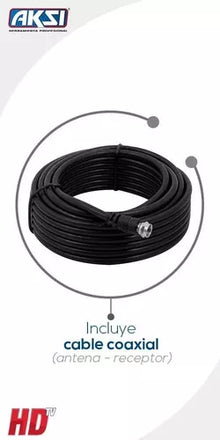 Antena Para Exteriores Aksi De 8 Elementos Hd Tv