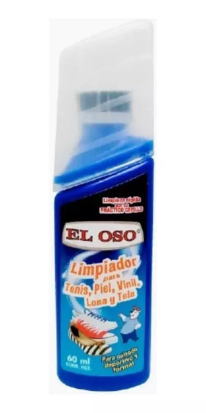 Limpiador Tenis El Oso Piel Vinil Lona Tela 60 Ml Sport