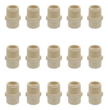 15 Piezas Adaptador Macho Cnx 1/2'' Cpvc Resistente - CNX - vista lateral