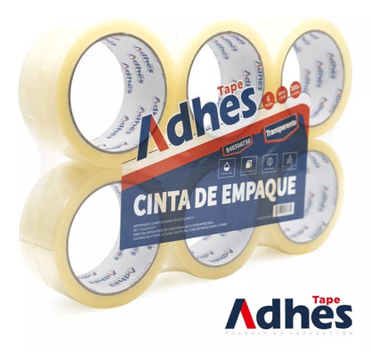 36pz Cinta Adhesiva Transparente Empaque Adhes 48mm X 50m