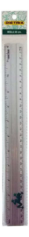 5 Reglas 30cm Aluminio Dietrix Escolar Oficina