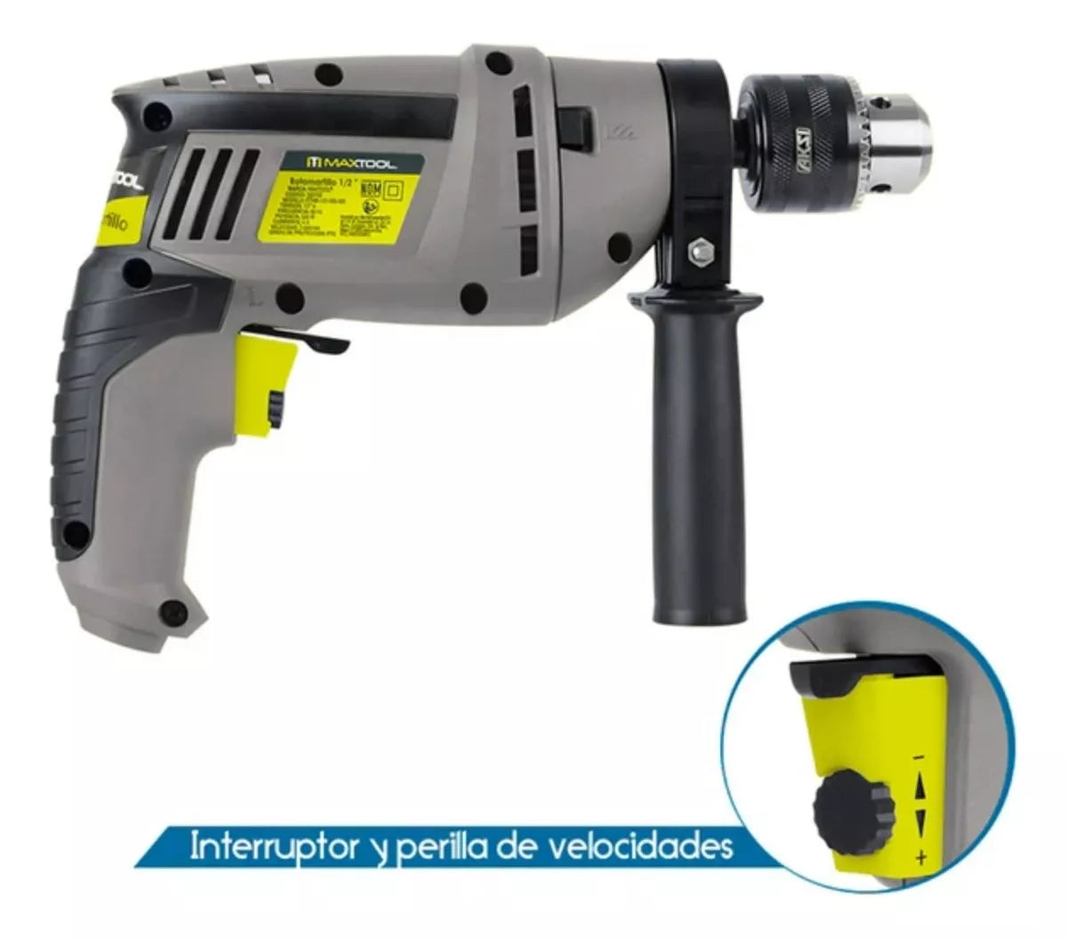 Rotomartillo/taladro 500w Maxtool 3/8 Pulgadas