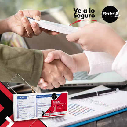 Recibo Arrendamiento Rayter Azul 2 Block C/50 Hojas C/u