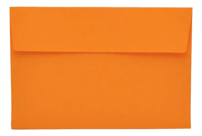 50 Sobres Social Eurocolor 5 Colores Intensos 10.5 X 8 Cm