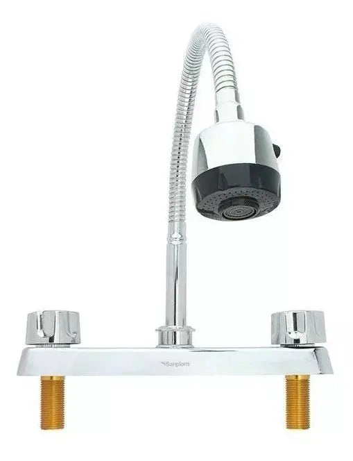 Grifo Mezclador Doble Comando Sanplom Vita Cromado 8952 - Sanplom - empaque