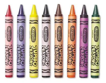 8 Crayones Jumbo Crayola Redondos Escolares Dibujo Colorear - Crayola - detalle