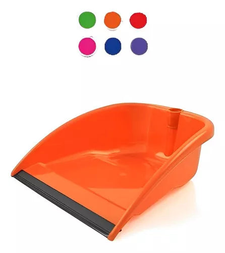 Recogedor Plástico Perico Baston Metálico Colores