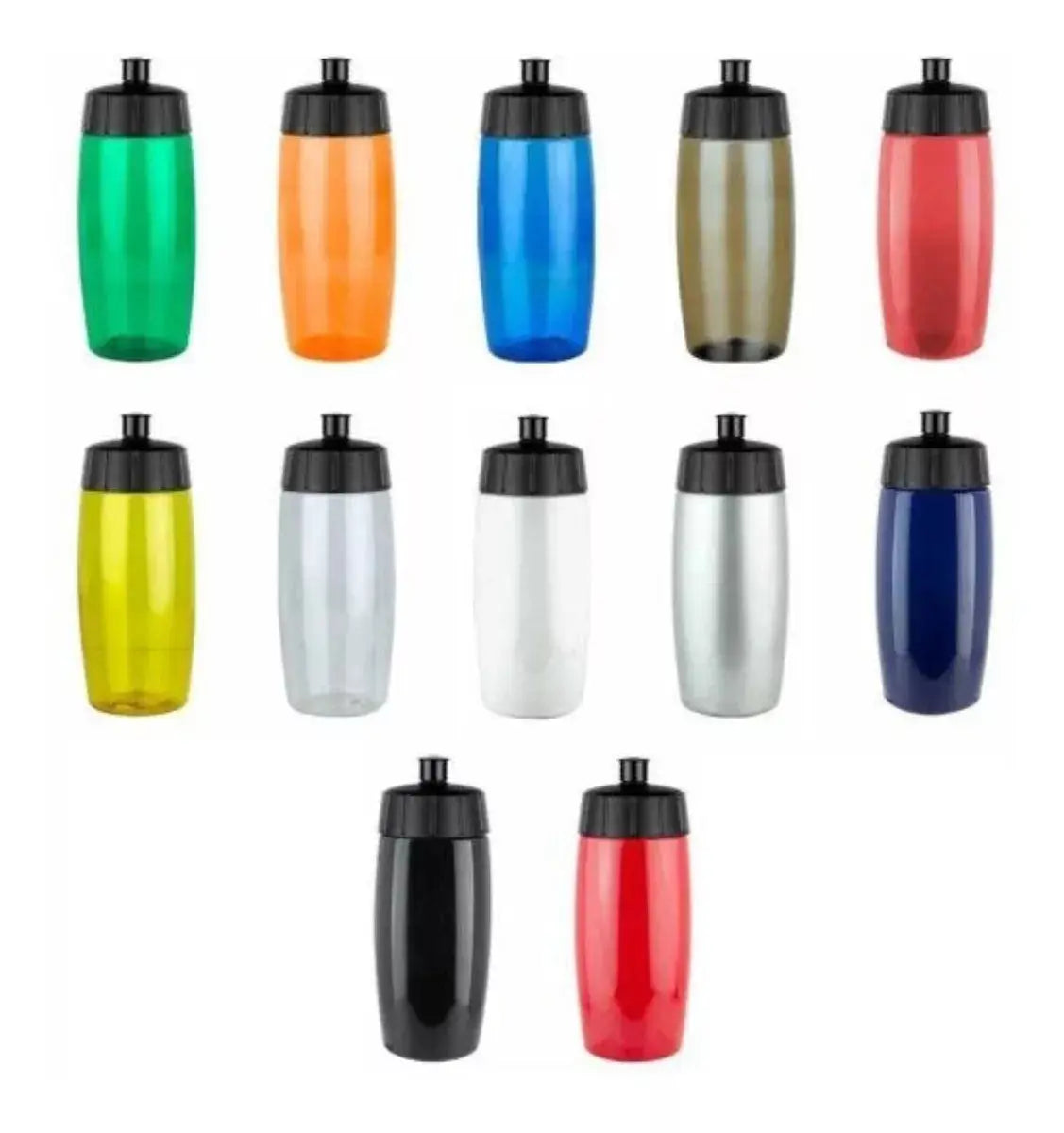 Cilindro Plastico Promoopcion Sinker Traslucido Colores Negro - Promoopcion - vista lateral