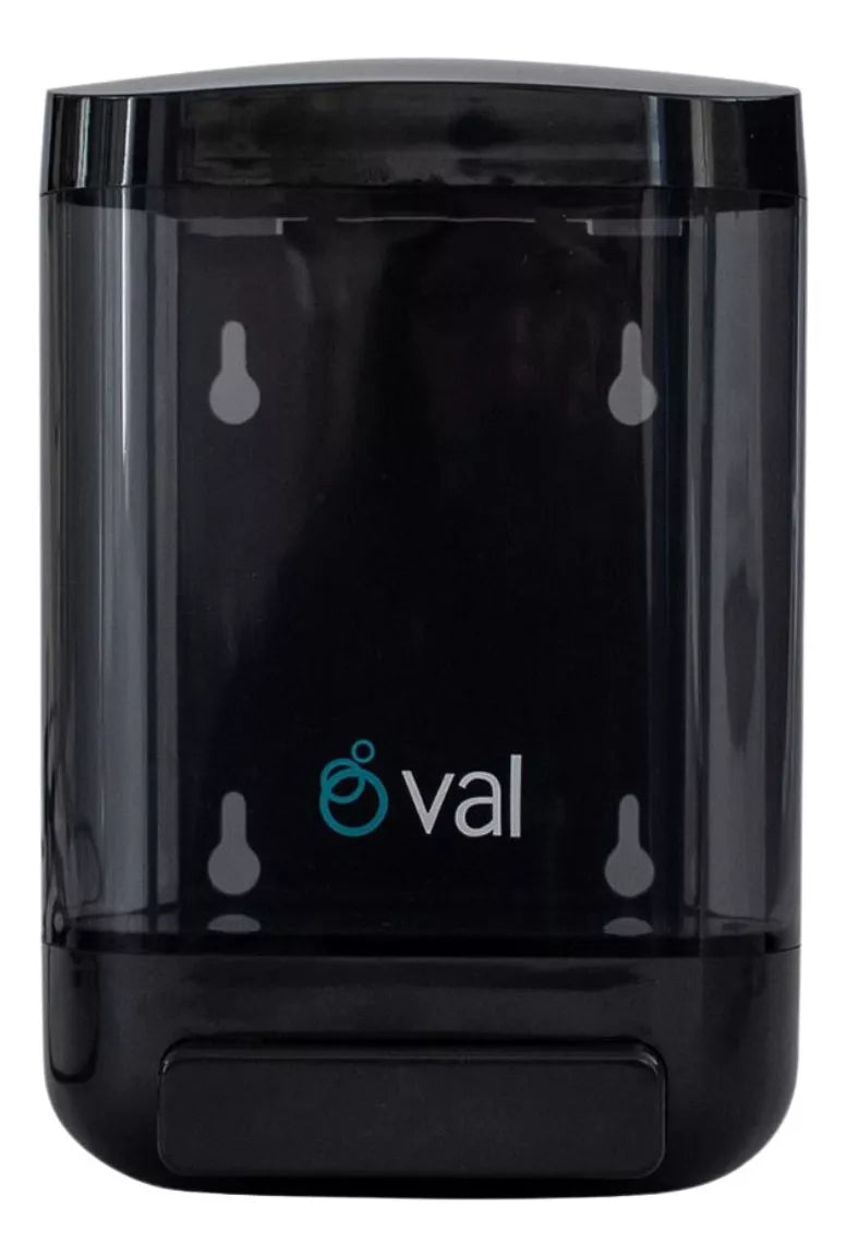 Jabonera Oval Rellenable Humo Negro 1.5 L