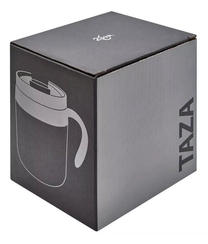 Taza Termo 350ml Negro Plastico Y Acero Inoxidable