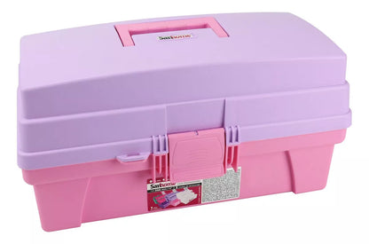 Caja Organizadora Multiusos Vanity Santul 2 Niveles Rosa