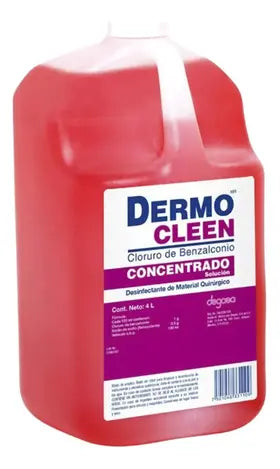 4lt Cloruro Benzalconio Dermocleen Concentrado Desinfectante