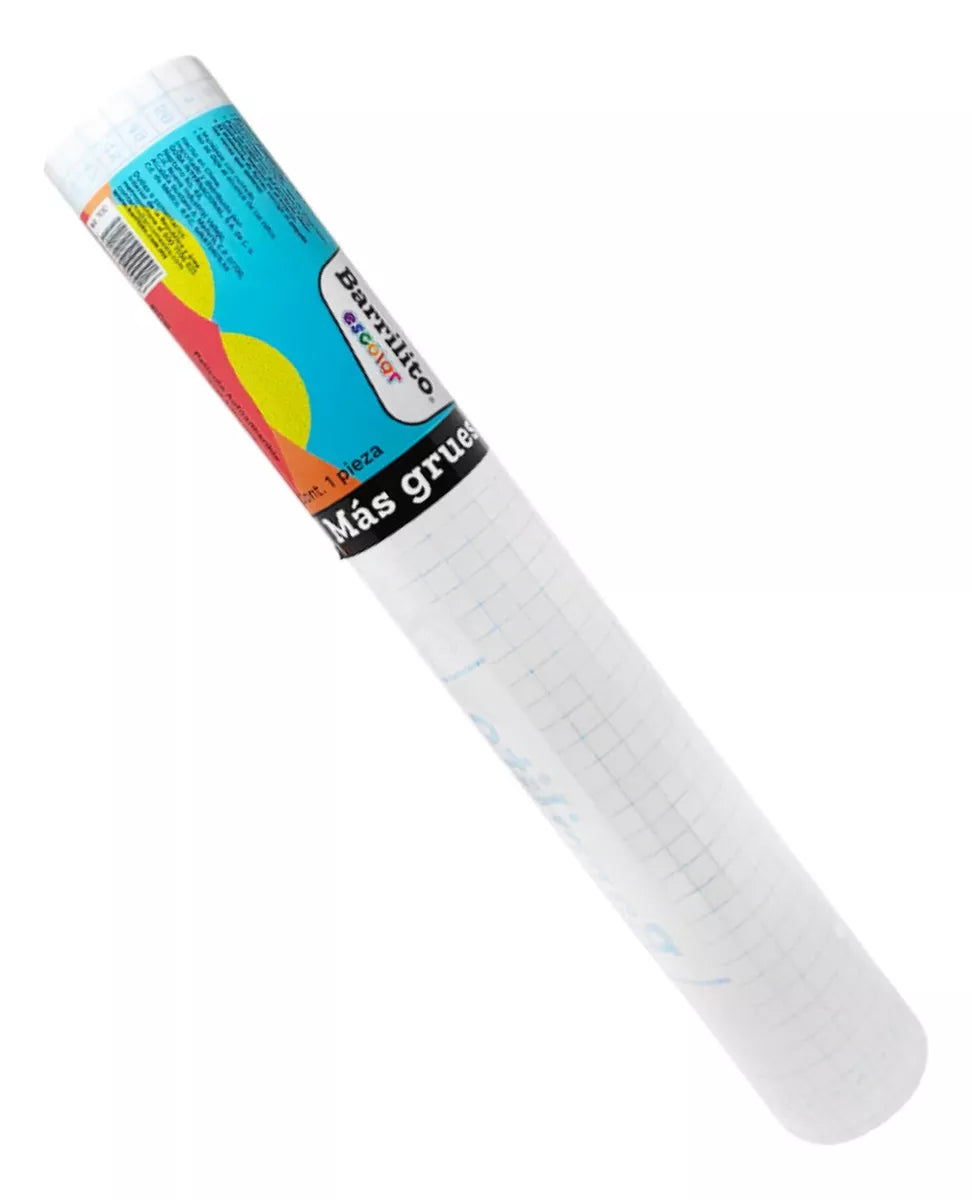 Pelicula/papel Autoadherible Barrilito Transparente 45x20m