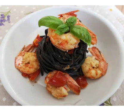 Pasta Linguine Tinta De Calamar Morelli 250 Gr Trigo Semola