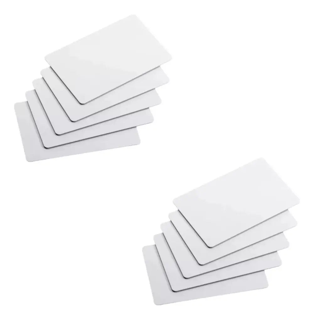 10 Pzas Tarjeta Pvc Blanca Sublimar Color Make 5 X 9 Cm - ColorMake - vista lateral